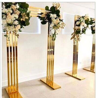 Stainless steel strip arches gold-plated