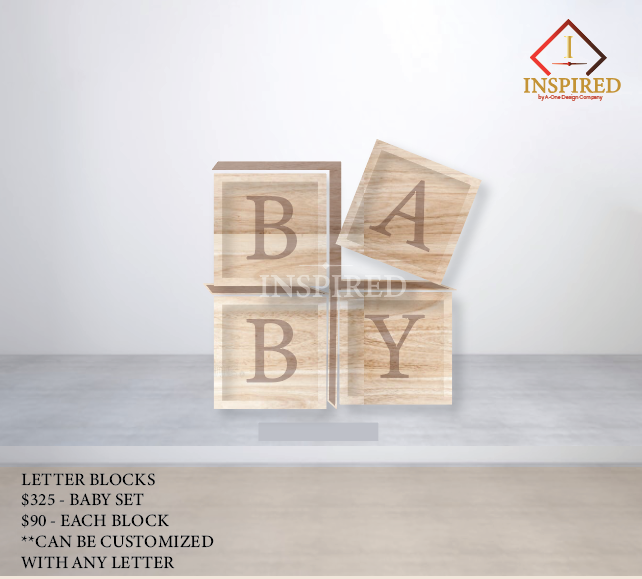 Block Letters- Wood Build { PICK UP ONLY}