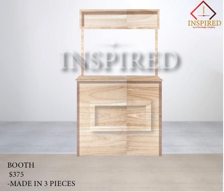 Booth- Wood Build { PICK UP ONLY}