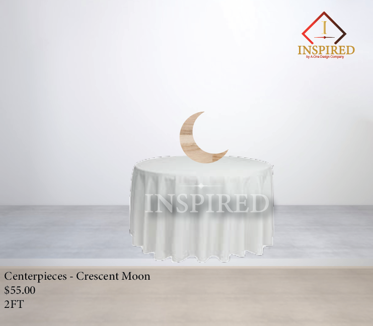 Centerpieces- Crescent Moon