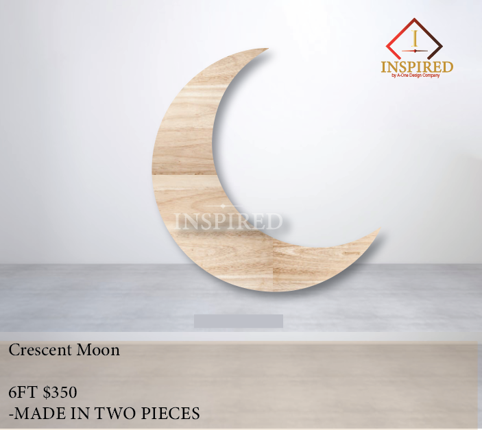 Crescent Moon- Wood Build { PICK UP ONLY}