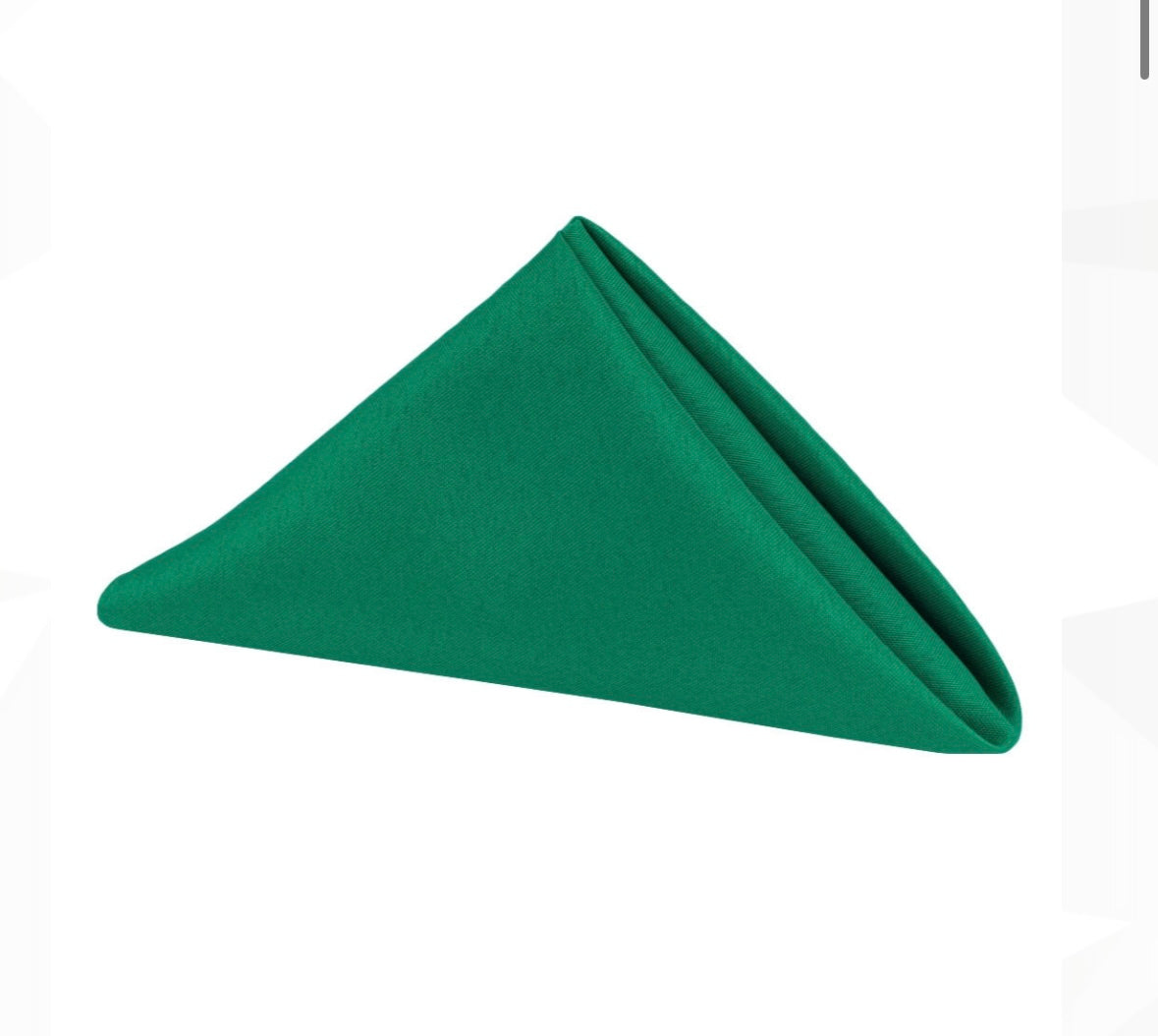 5 Napkins per pack | Emerald Green Napkins