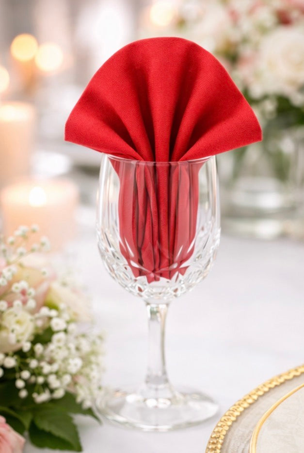 5 Napkins per pack | Red Napkins