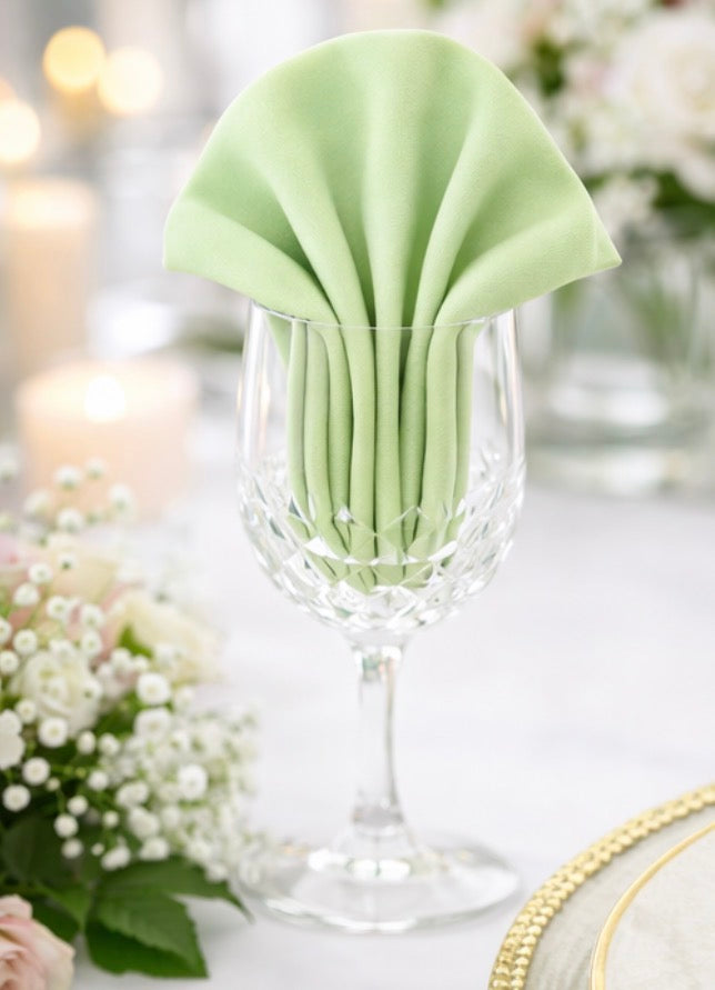 5 Napkins per pack | Sage Green Napkins