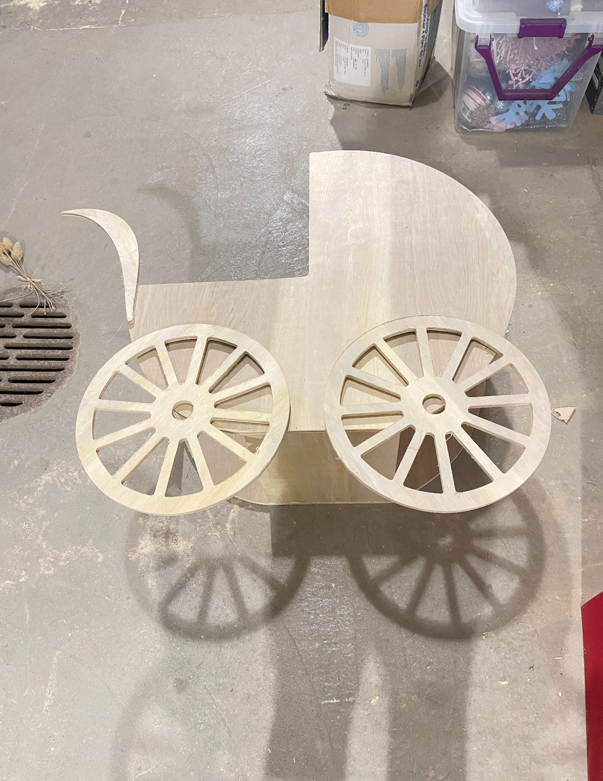 Carriage-Wood- 3 days TURN AROUND { PICK UP ONLY}