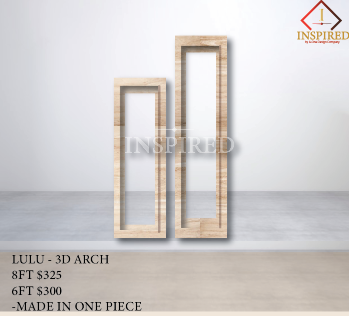 Lulu 3D Arch- Wood Build { PICK UP ONLY}