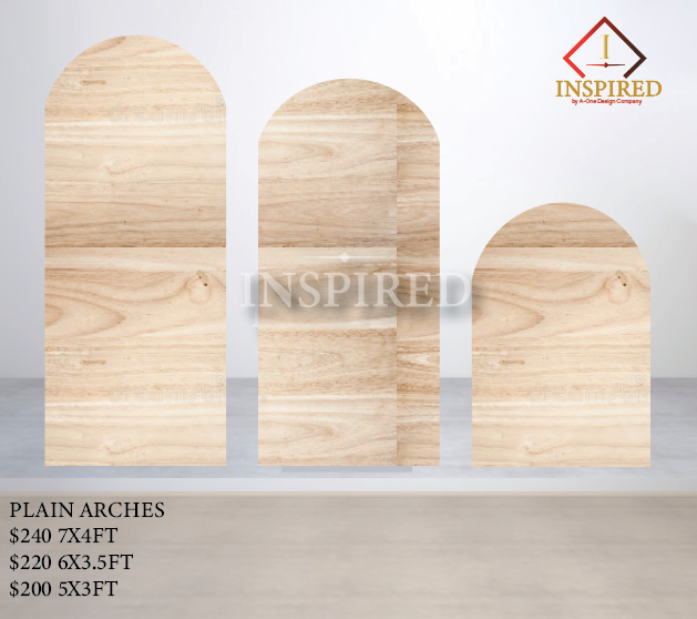 Plain Arches- ( Closed) Wood Build { PICK UP ONLY}