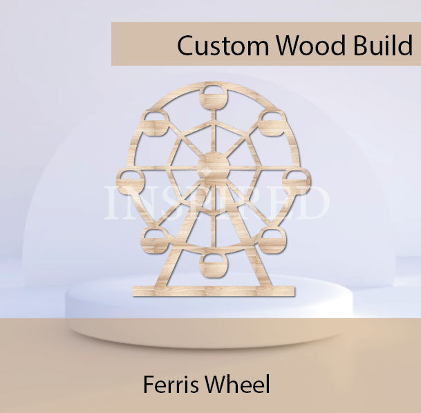 Flat Ferris Wheel- Wood Build { PICK UP ONLY}