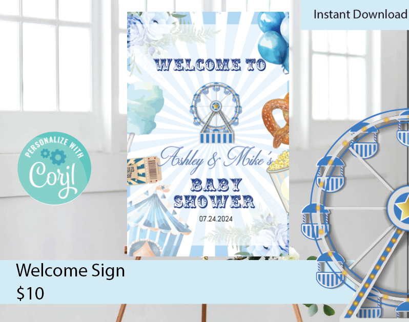 Carnival Welcome sign