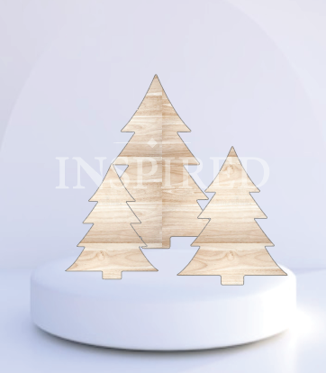 Evergreen trees -Wood- 3 days TURN AROUND { PICK UP ONLY}