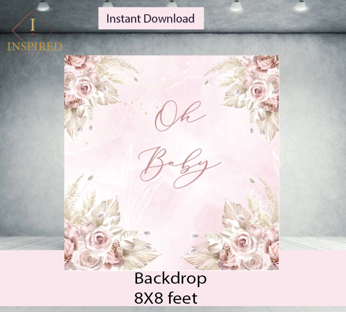 Oh baby boho- Backdrop