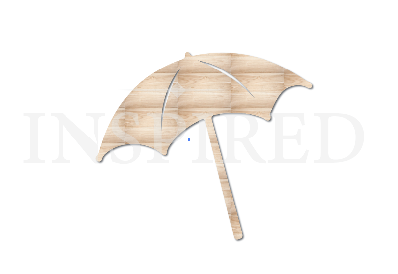 Umbrella -Wood- 3 days TURN AROUND { PICK UP ONLY}