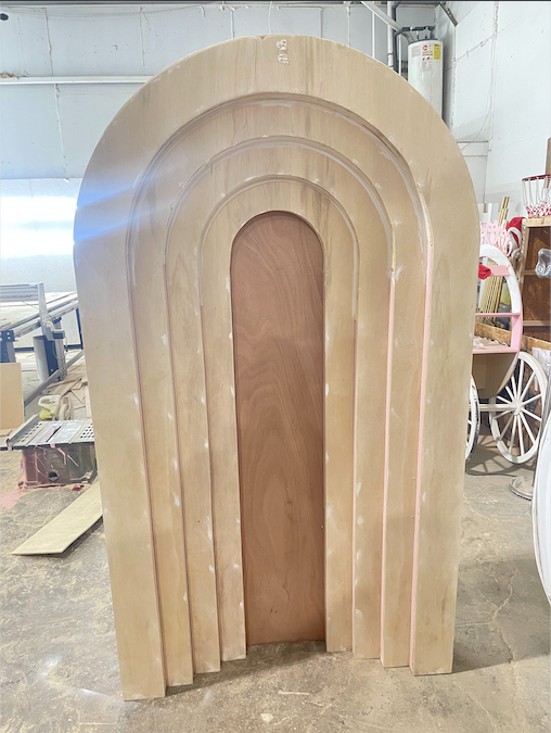3D Oval Arch -3d- Size: 7x4 feet - Wood Build { PICK UP ONLY}