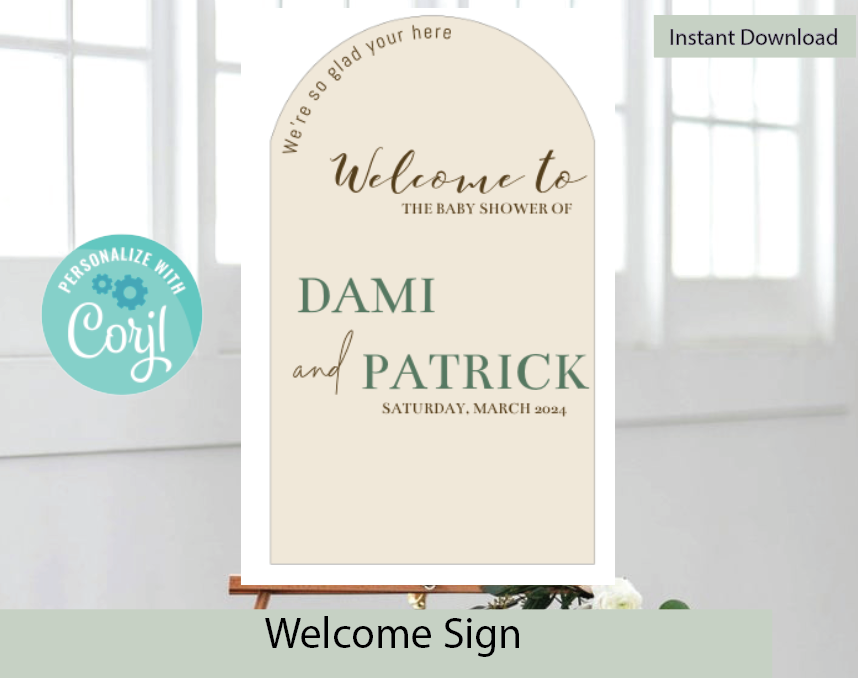 Boho welcome sign- Nude -- - INSTANT DOWNLOAD