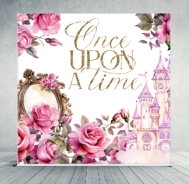 Once upon of time - Backdrop white - INSTANT DOWNLOAD