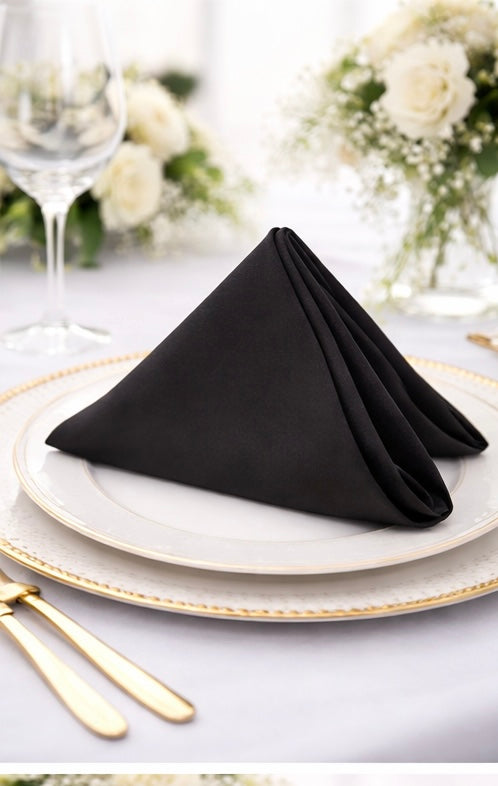 5 Napkins per pack | Black Napkins