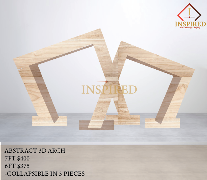 Abstract 3D Arch - Wood Build { PICK UP ONLY}