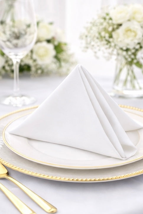 5 Napkins per pack |  White Napkins