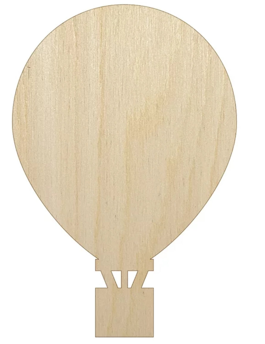 Hot air balloon -Wood- 3 days TURN AROUND { PICK UP ONLY}