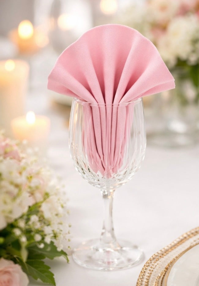 5 Napkins per pack | Pink Napkins