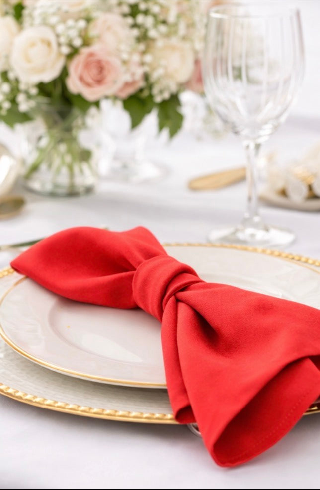 5 Napkins per pack | Red Napkins