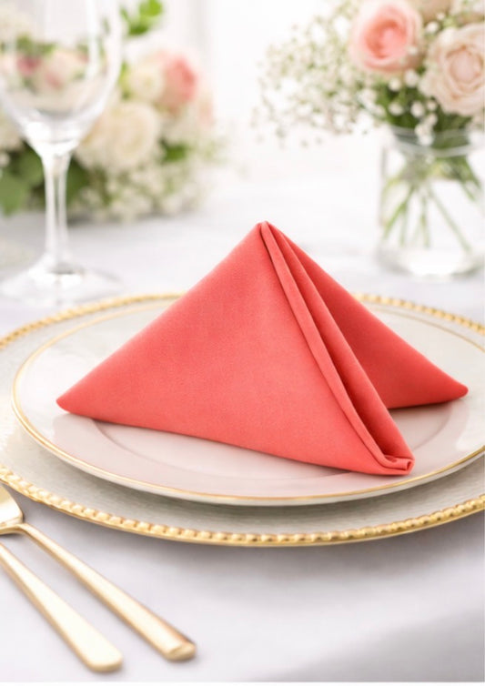5 Napkins per pack | Coral Napkins