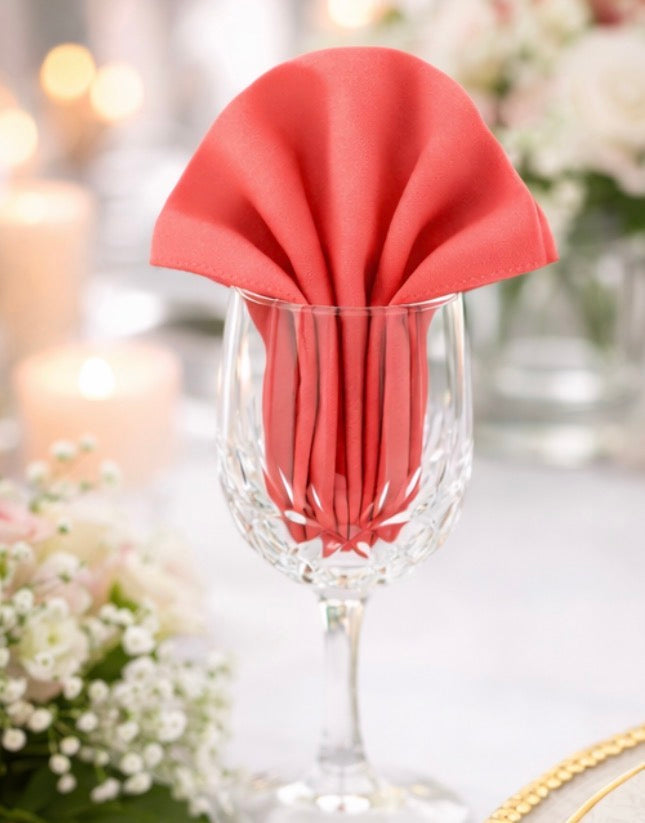 5 Napkins per pack | Coral Napkins