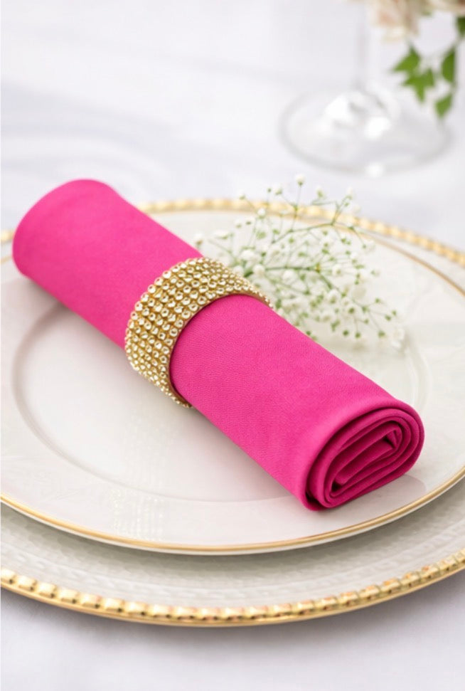 5 Napkins per pack |  Fuchsia Napkins