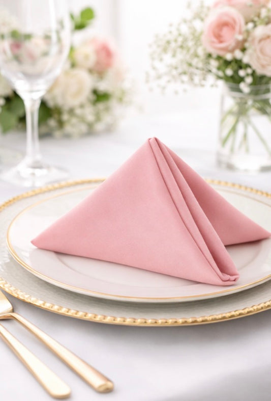 5 Napkins per pack |  Rose Napkins