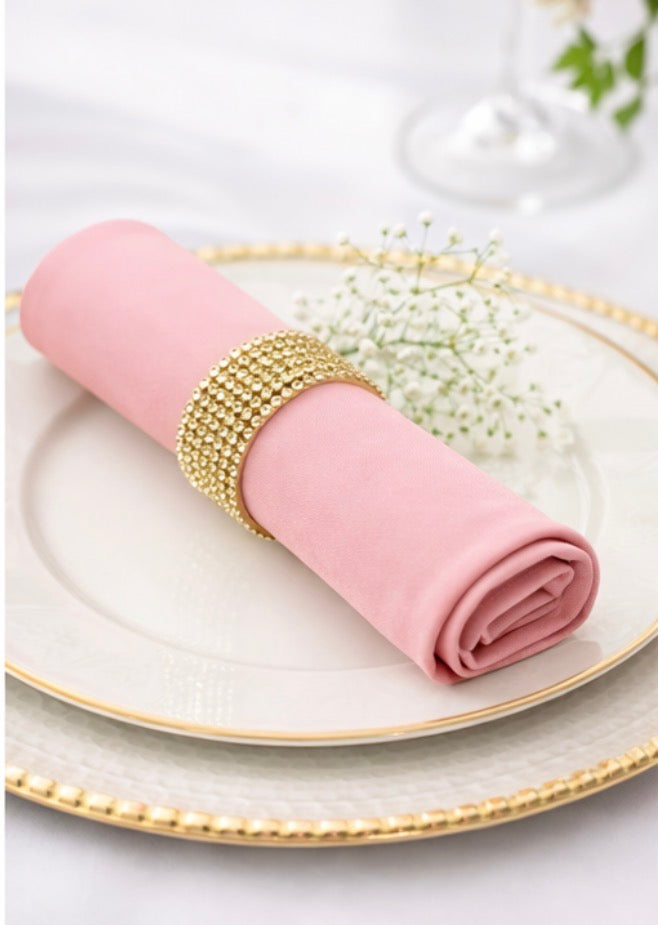 5 Napkins per pack |  Rose Napkins