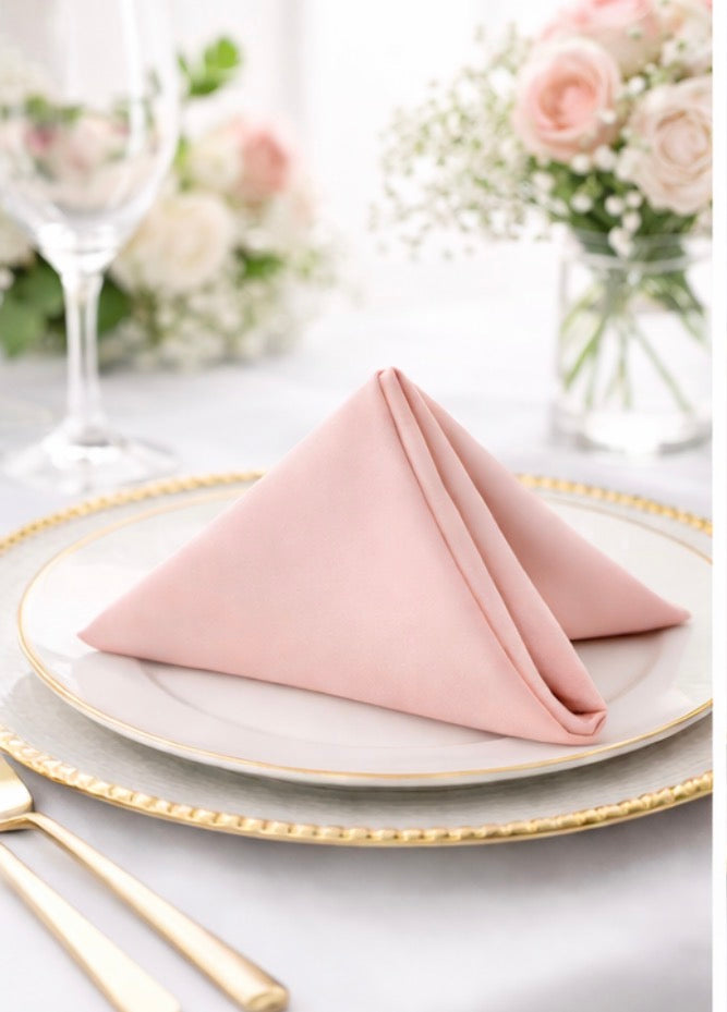 5 Napkins per pack |  Blush Napkins