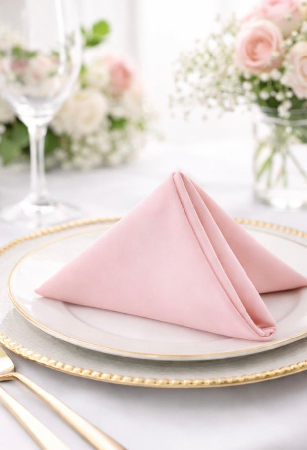 5 Napkins per pack | Light Pink Napkins