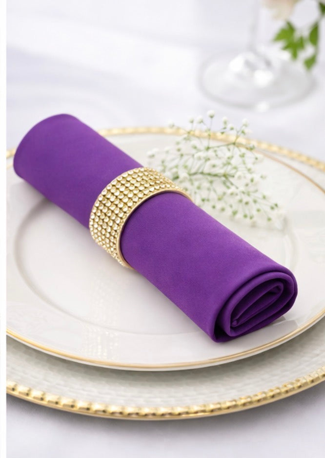 5 Napkins per pack | Purple Napkins