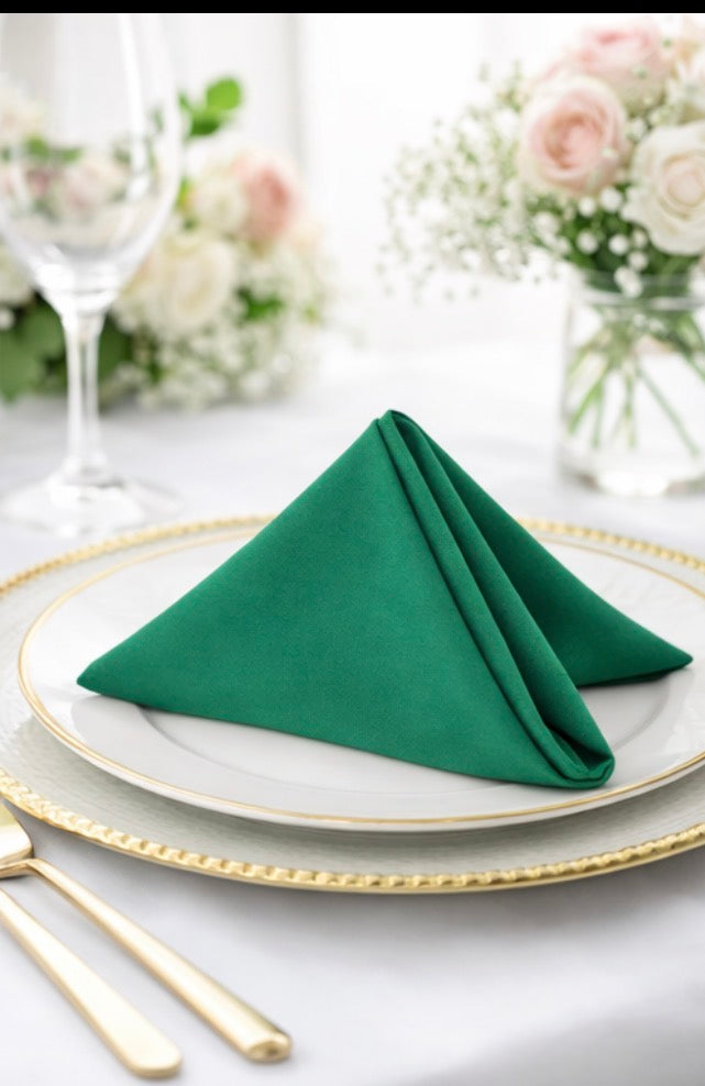 5 Napkins per pack | Emerald Green  Napkins