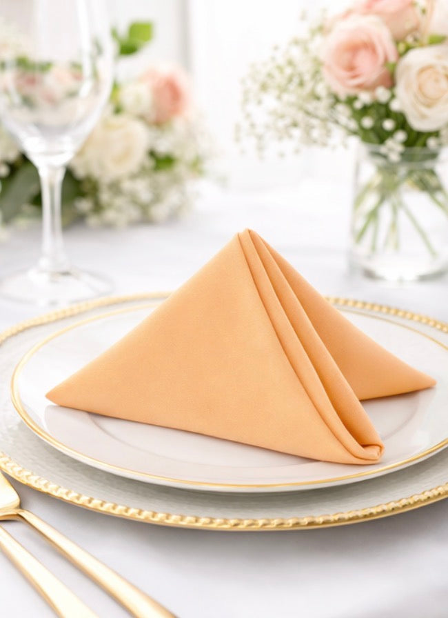 5 Napkins per pack |  Peach  Napkins