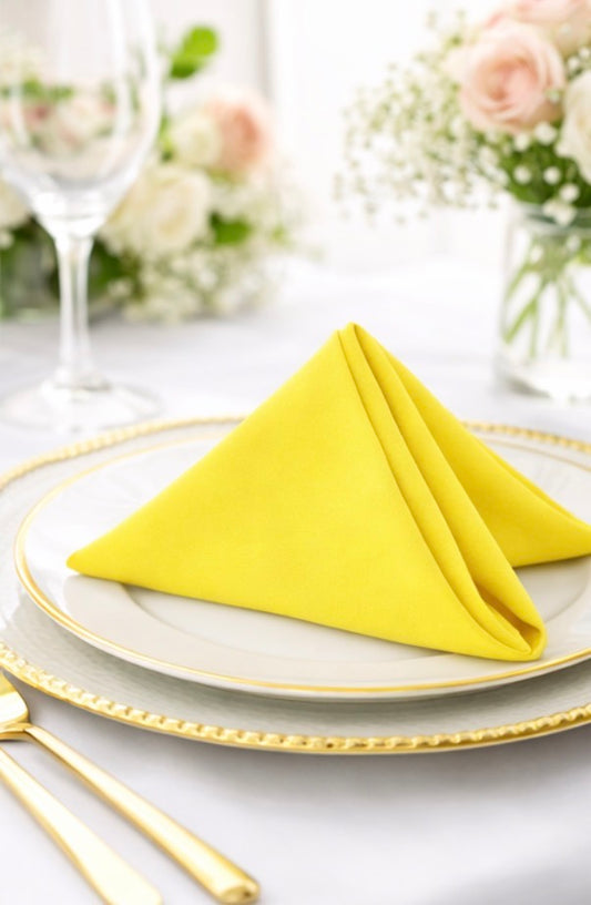 5 Napkins per pack |  Yellow Napkins