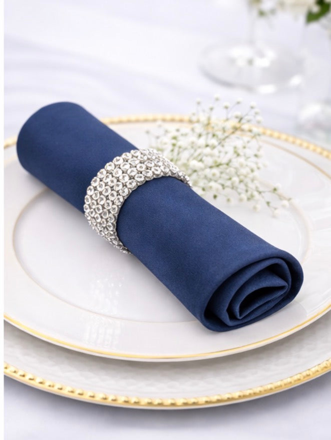 5 Napkins per pack | Navy Blue Napkins