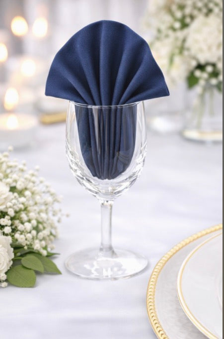 5 Napkins per pack | Navy Blue Napkins