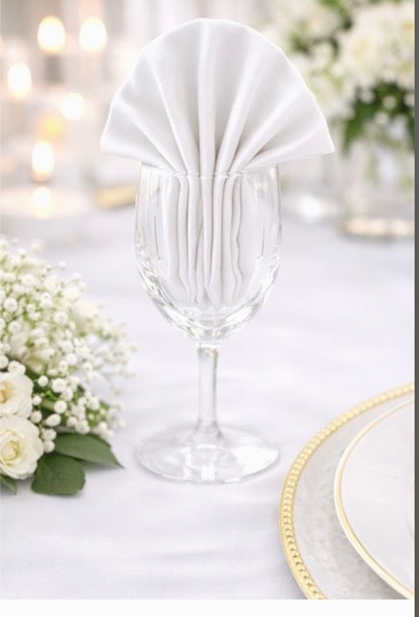 5 Napkins per pack |  White Napkins