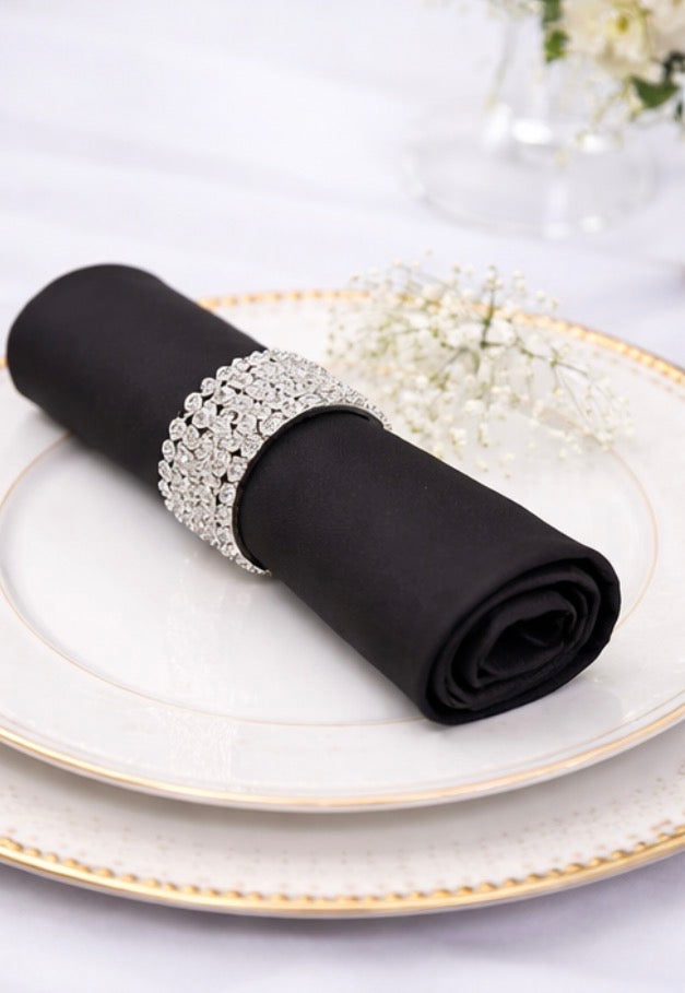 5 Napkins per pack | Black Napkins