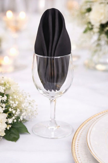 5 Napkins per pack | Black Napkins
