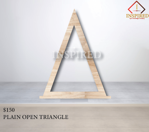 Plain Open Triangle- Wood Build { PICK UP ONLY}