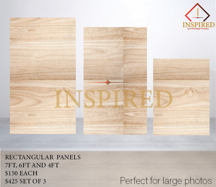 Rectangle Panels - Wood Build { PICK UP ONLY}