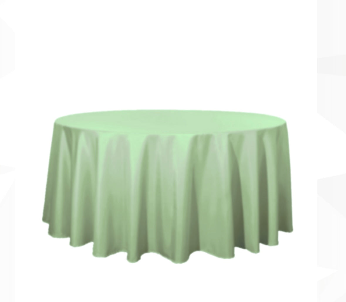 Polyester 120" Round Tablecloth - Sage