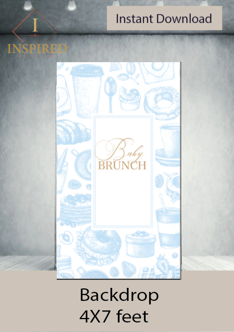 Baby Brunch -Blue - Digital Download - Instant download