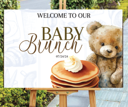 Baby brunch- welcome - INSTANT DOWNLOAD