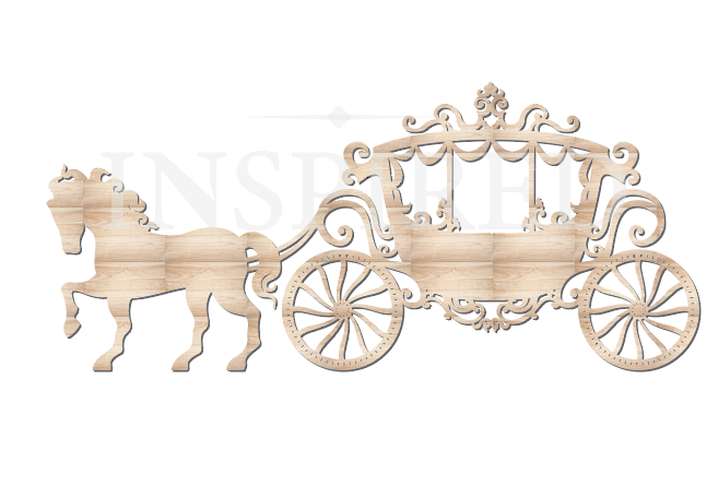 Princess Carriage -Wood- 3 days TURN AROUND { PICK UP ONLY}