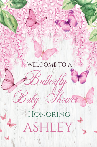 Butterfly -Garden-  Welcome sign- - INSTANT DOWNLOAD